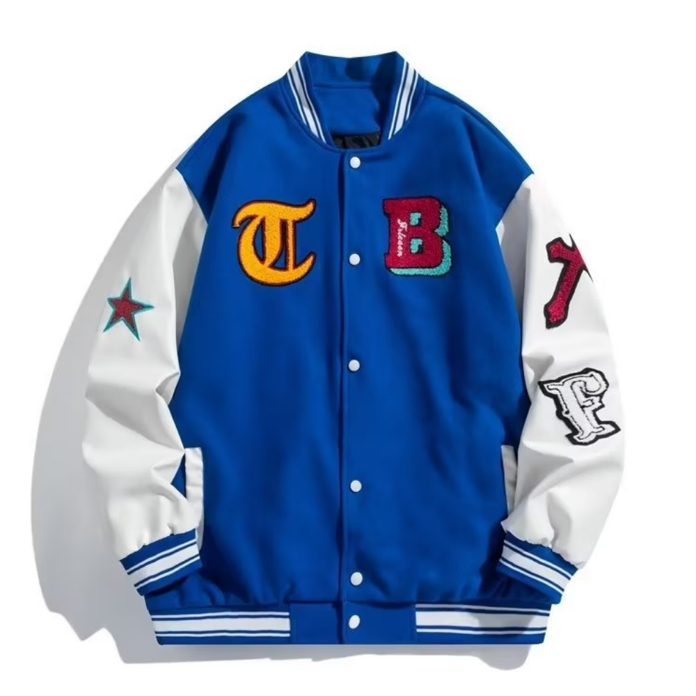 Classic Letter Stitching Varsity Jacket – AokLok (Kclot)