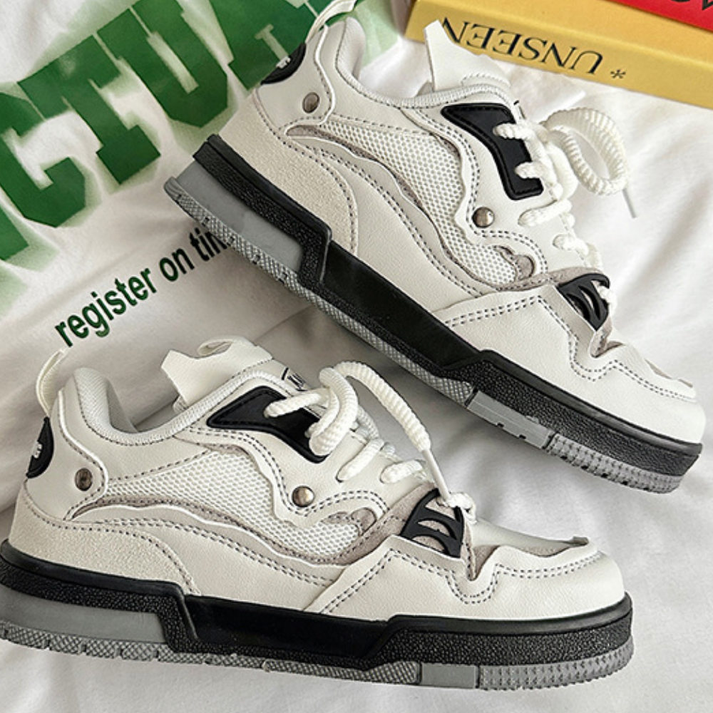 H-Block |Casual Contrasting Color Breathable Sneakers