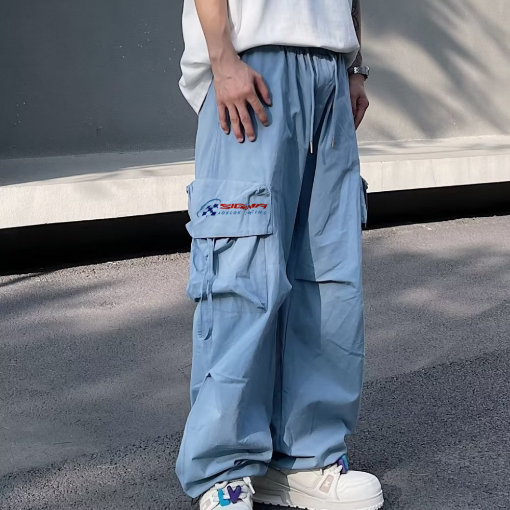 Biker Pocket Drawstring Sweatpants