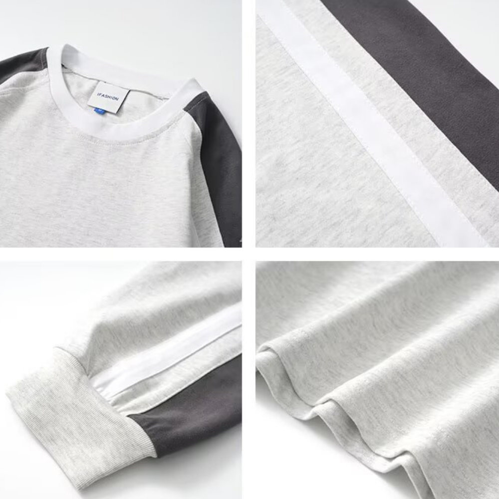 Japanese Contrasting Ribbon Sweatshirt