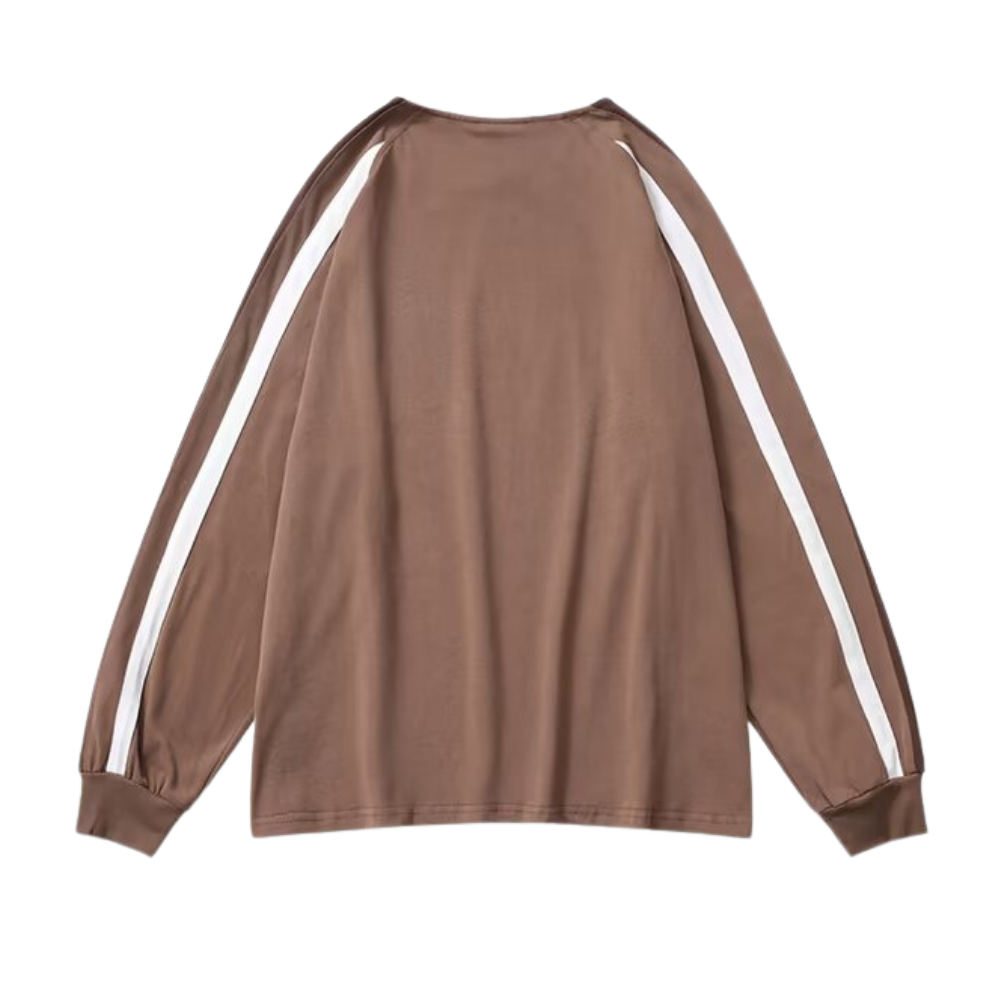 Japanese Contrasting Ribbon Sweatshirt