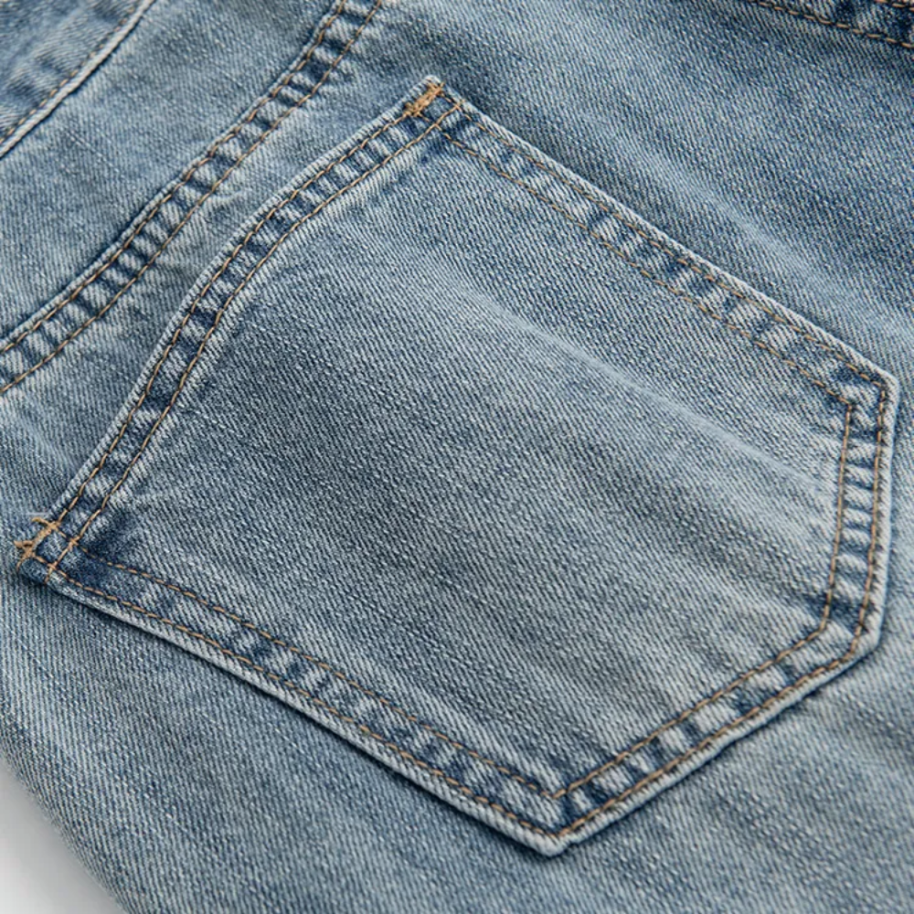 Women's Simple Washed Jeans high waist