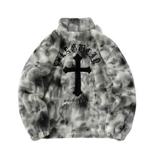 High Street Tie Dye Cross Coat