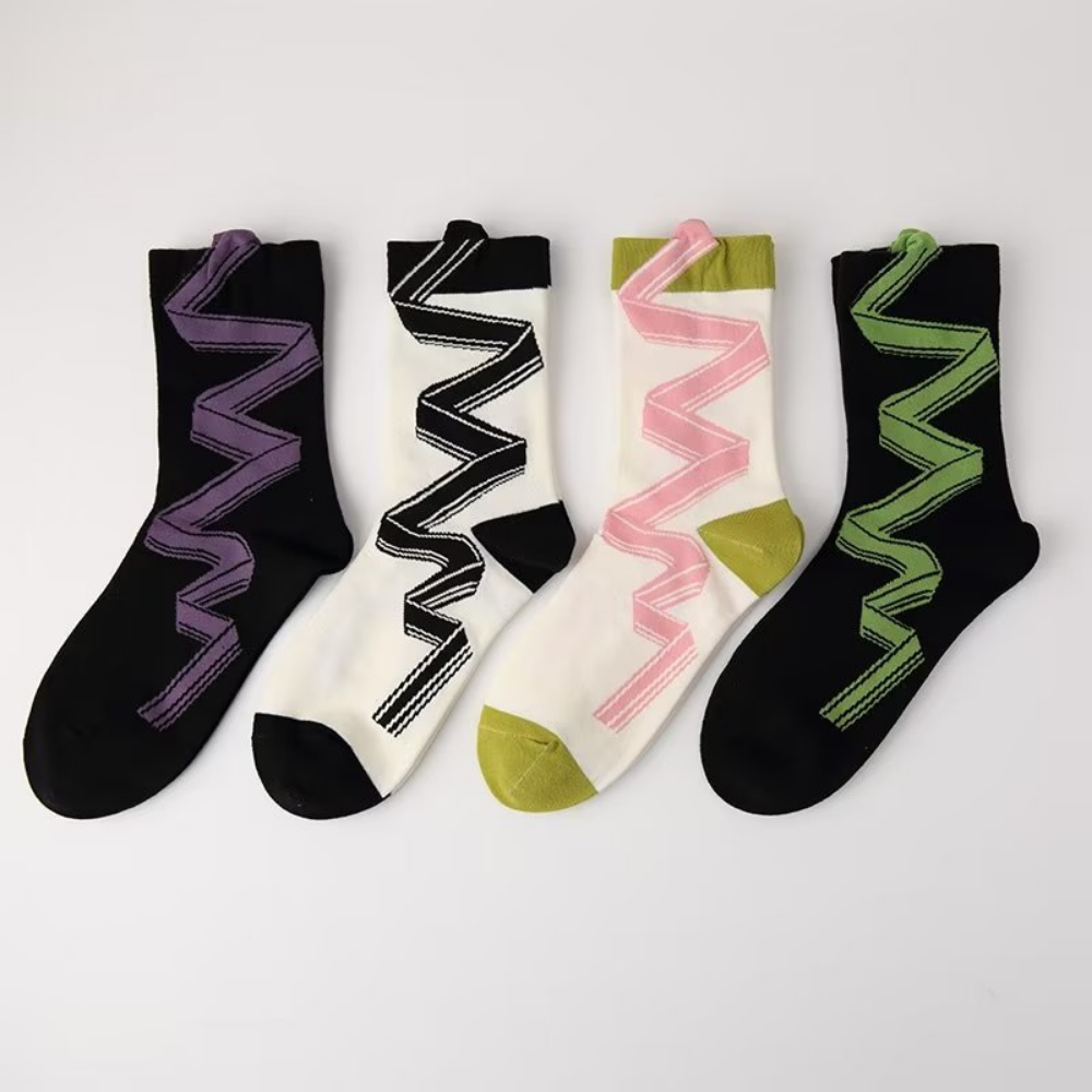 Three-dimensional Ribbon Socks