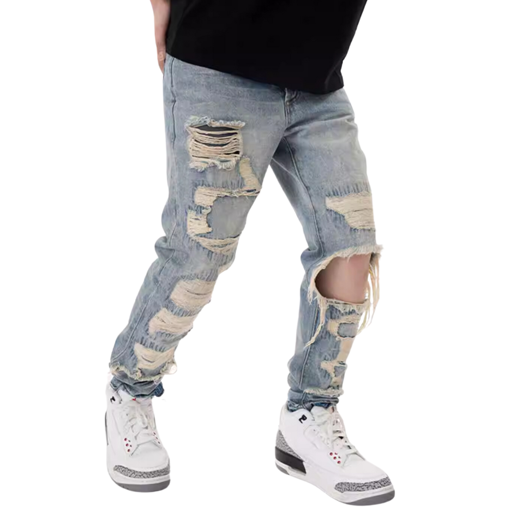 High Street Washed Ripped Jeans