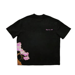 Evokyn Embroidered Tee with Sakura Blossom Tree Details