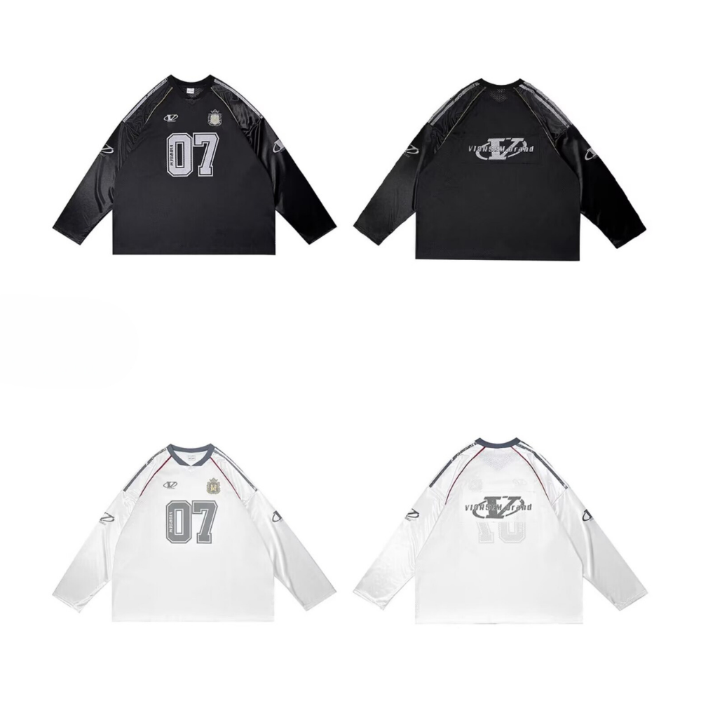 High Street V-neck Hollow Loose Sweatshirt