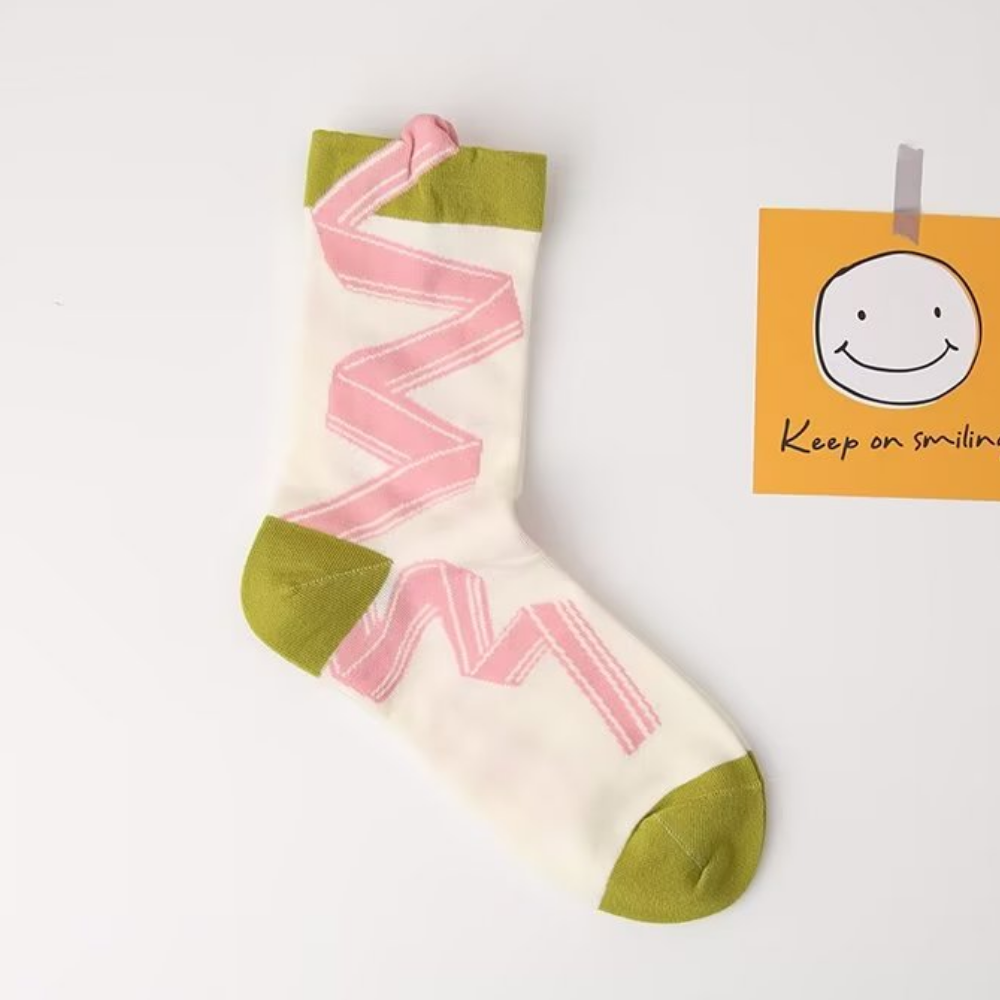 Three-dimensional Ribbon Socks