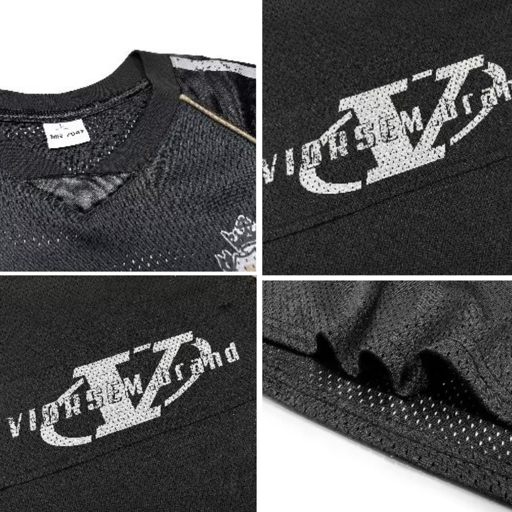 High Street V-neck Hollow Loose Sweatshirt