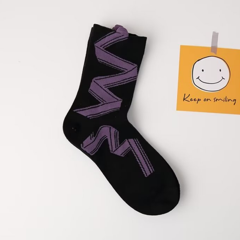Three-dimensional Ribbon Socks