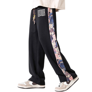 Japanese Side Bear Print Sweatpants