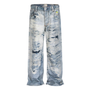 DF |Digital Print Cloud Ink Graffiti Jeans