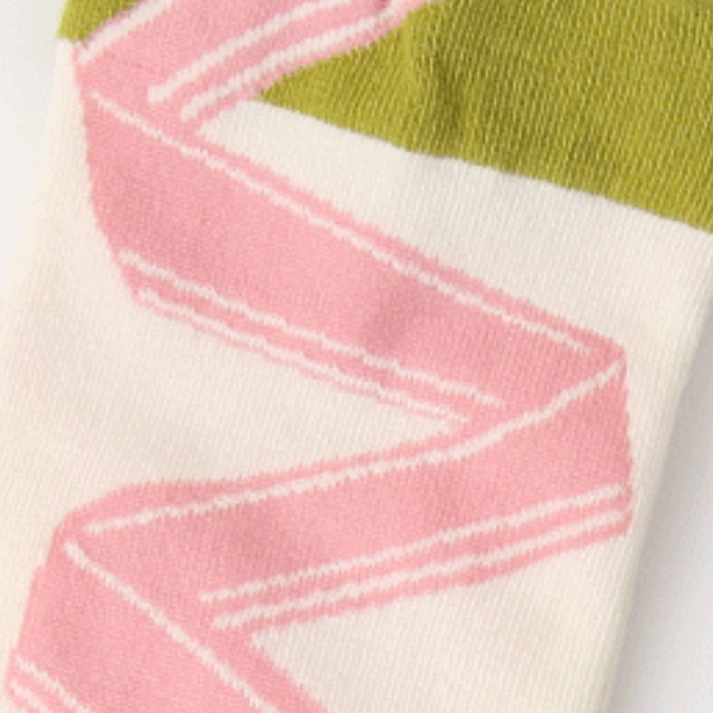 Three-dimensional Ribbon Socks
