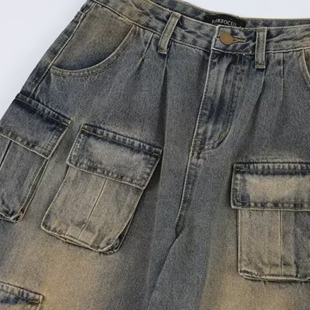 Women's High Street Trendy Distressed Cargo Pants