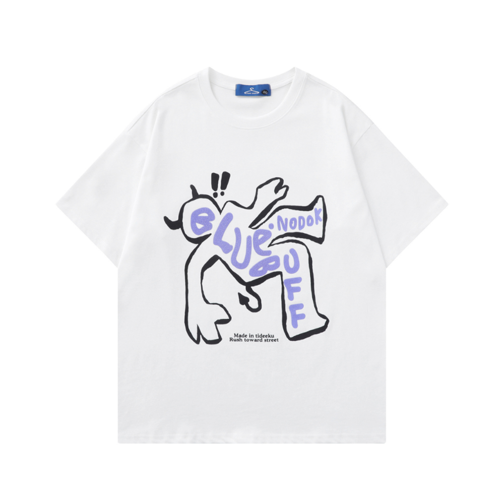 Urban Cartoon Graphic Cotton T-Shirt