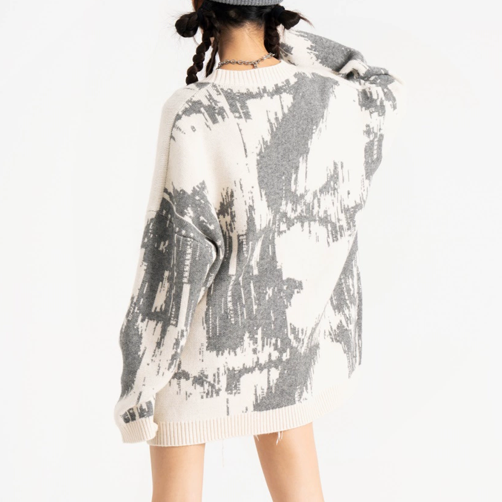 OOC' American Retro Lazy Style Sweater
