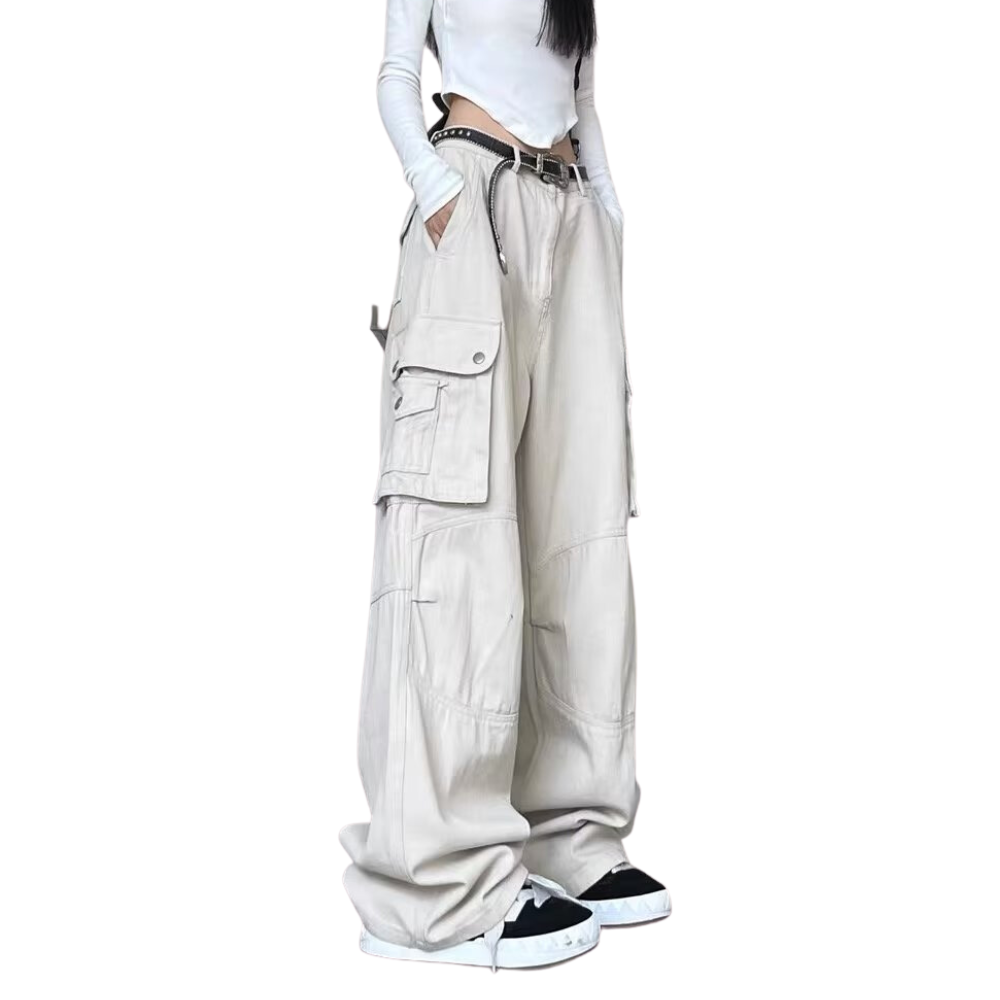 Women's Street Loose Multi-Pocket Cargo Pants