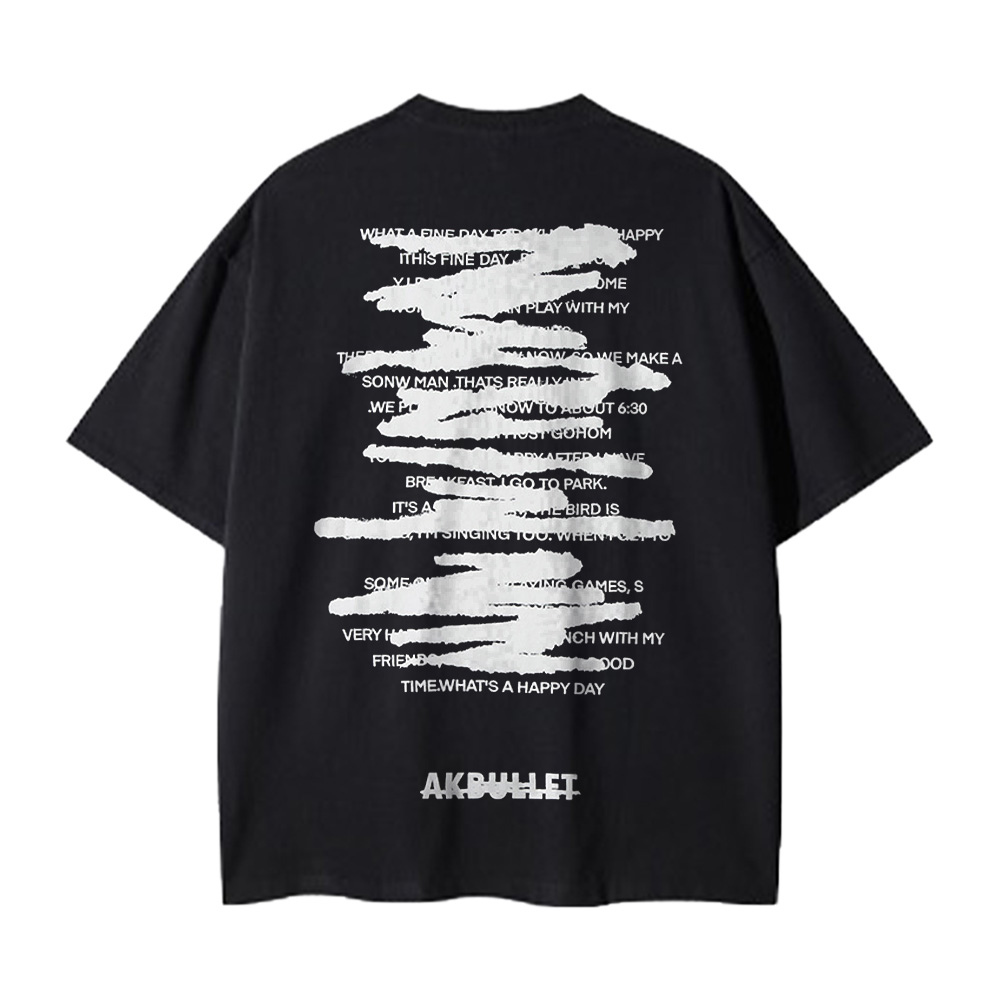 Casual Graffiti Letter T-shirt