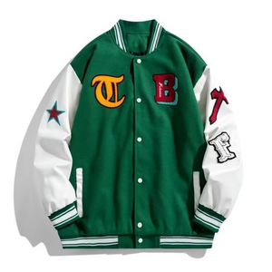 Classic Letter Stitching Varsity Jacket