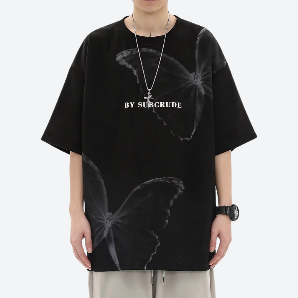 Hight Street Butterfly Suede T-shirt