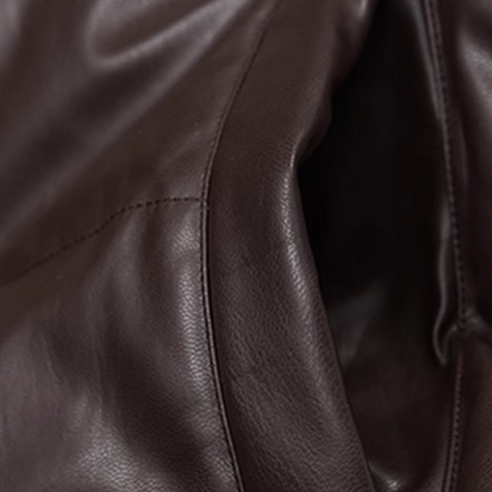 Letter M Solid Color Puffer Coat