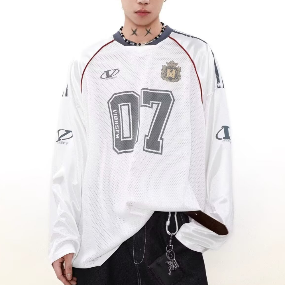 High Street V-neck Hollow Loose Sweatshirt