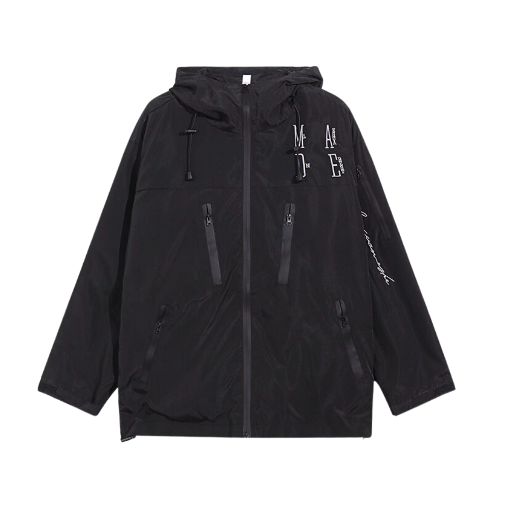 Japanese Embroidered Letters Jacket