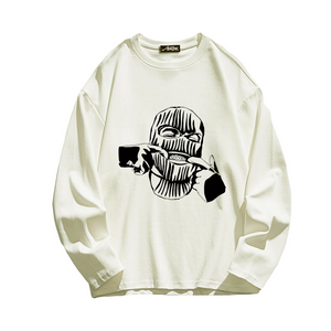 High Street Men's Hood Mask Long Sleeve Shirt