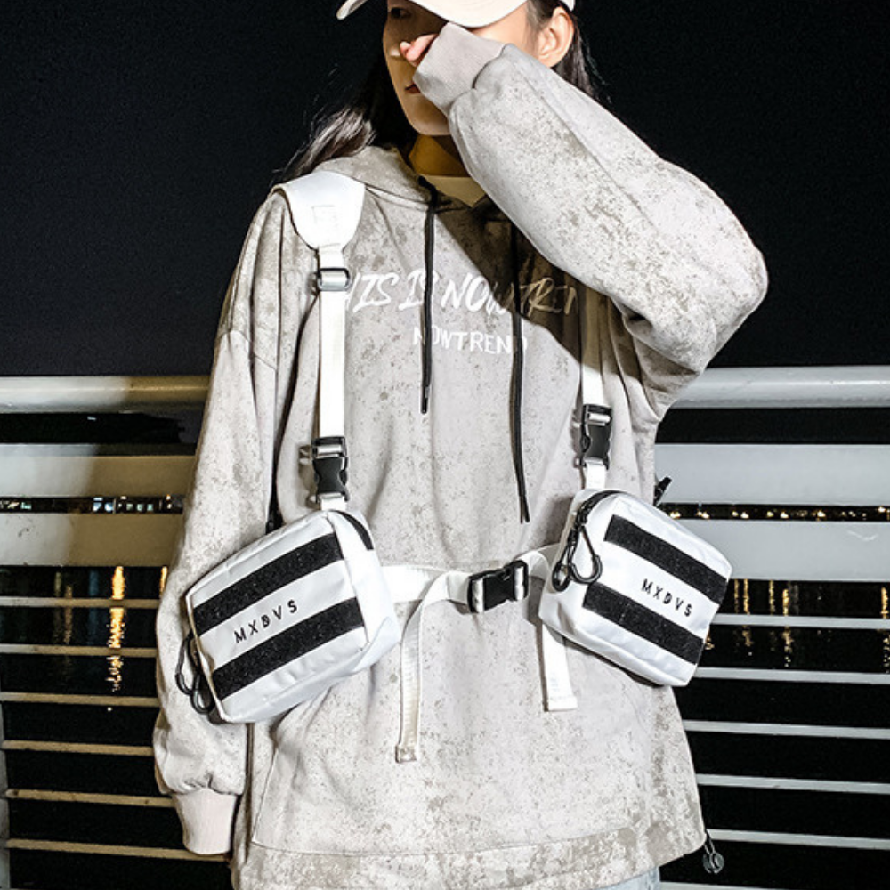 Dark Functional Tactical Vest Chest Bag