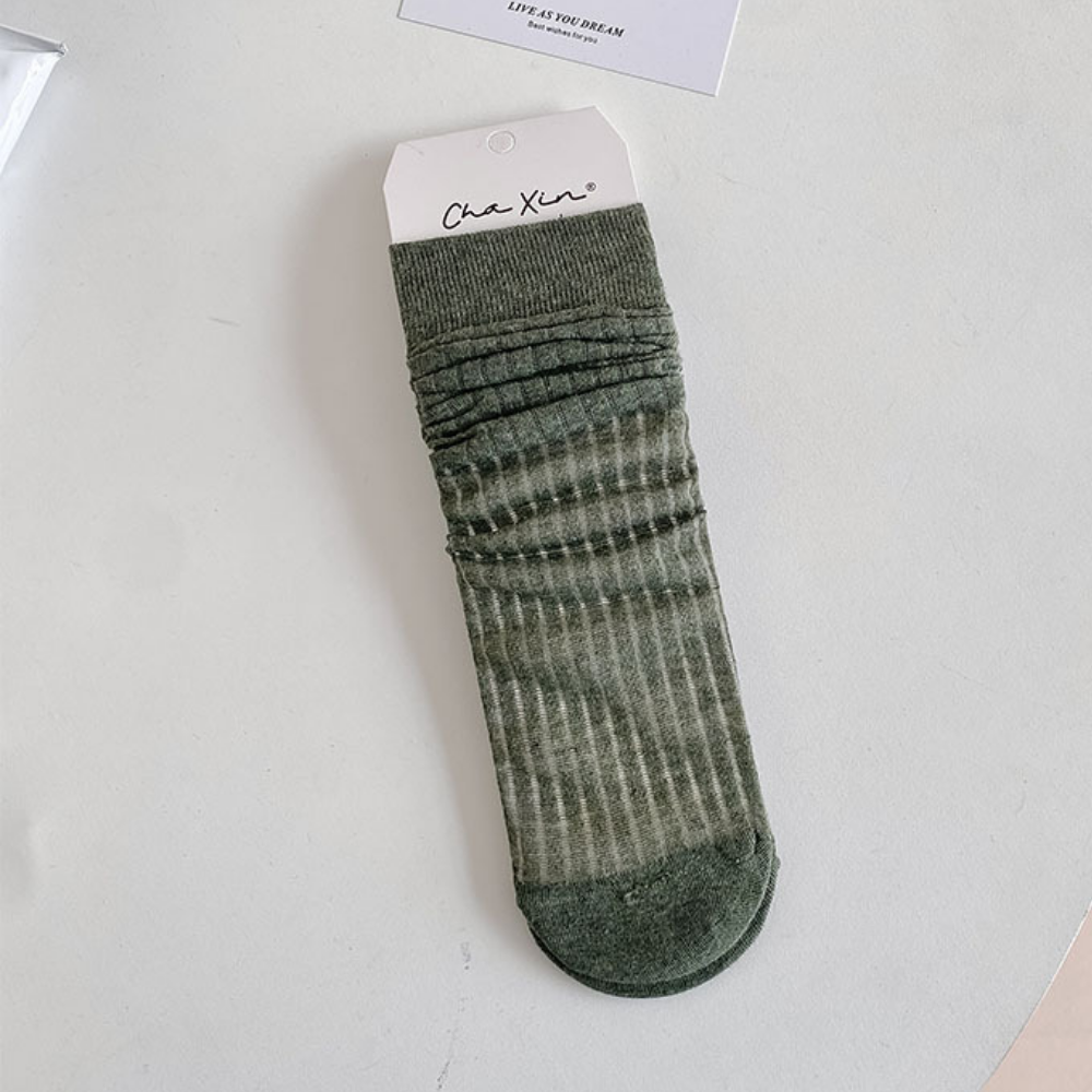 Summer Breathable Vertical Socks