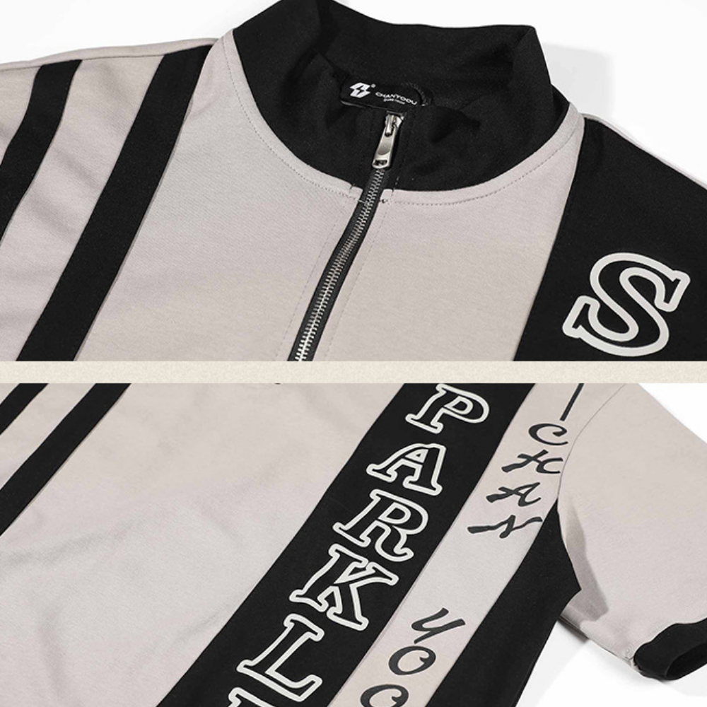 Retro Half-Zip Polo Shirt