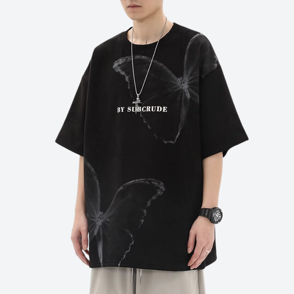 Hight Street Butterfly Suede T-shirt