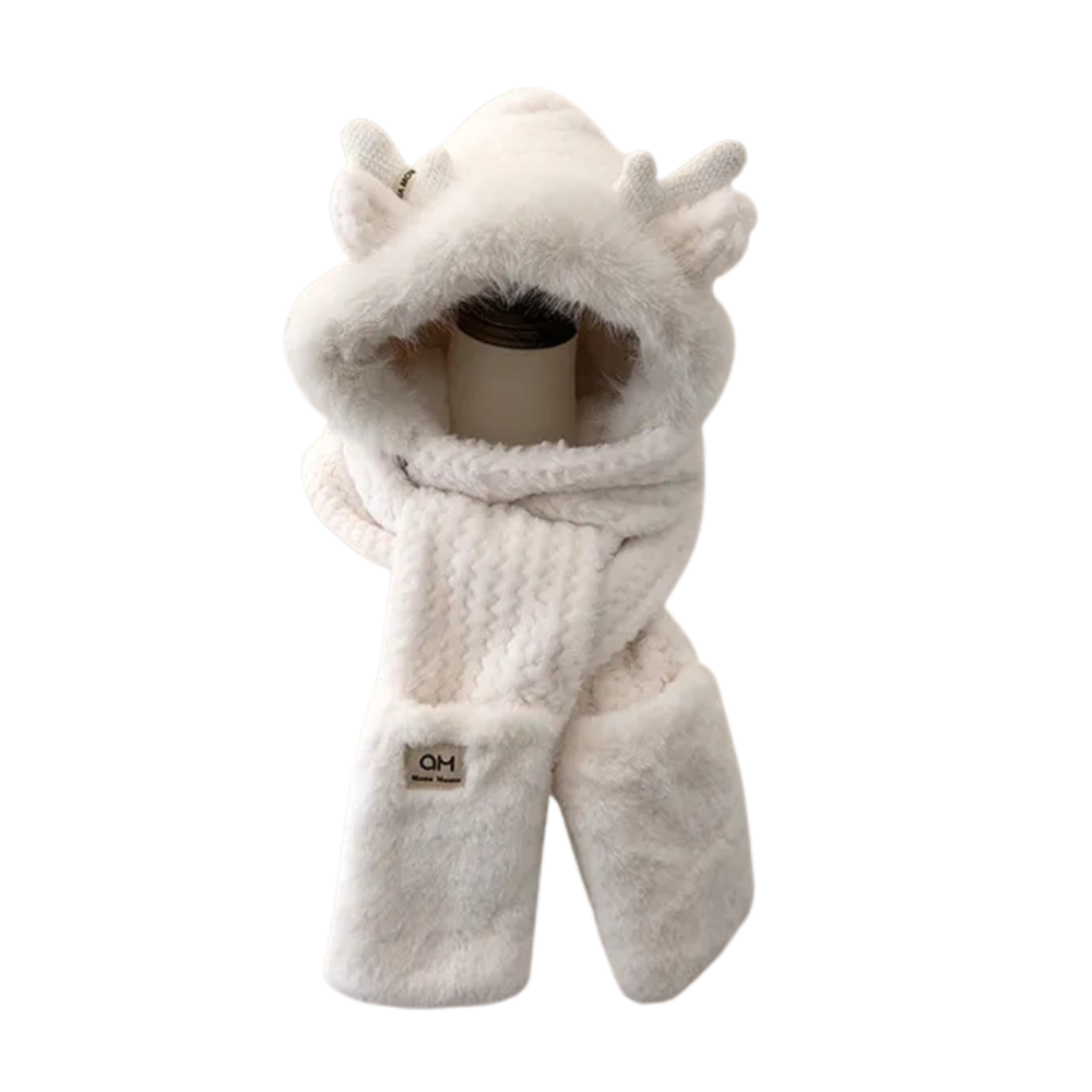 Solid Color Antlers Scarf