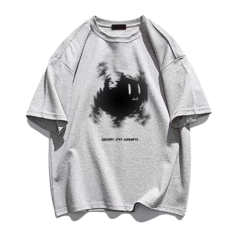 Grumpy Kitty Print T-shirt