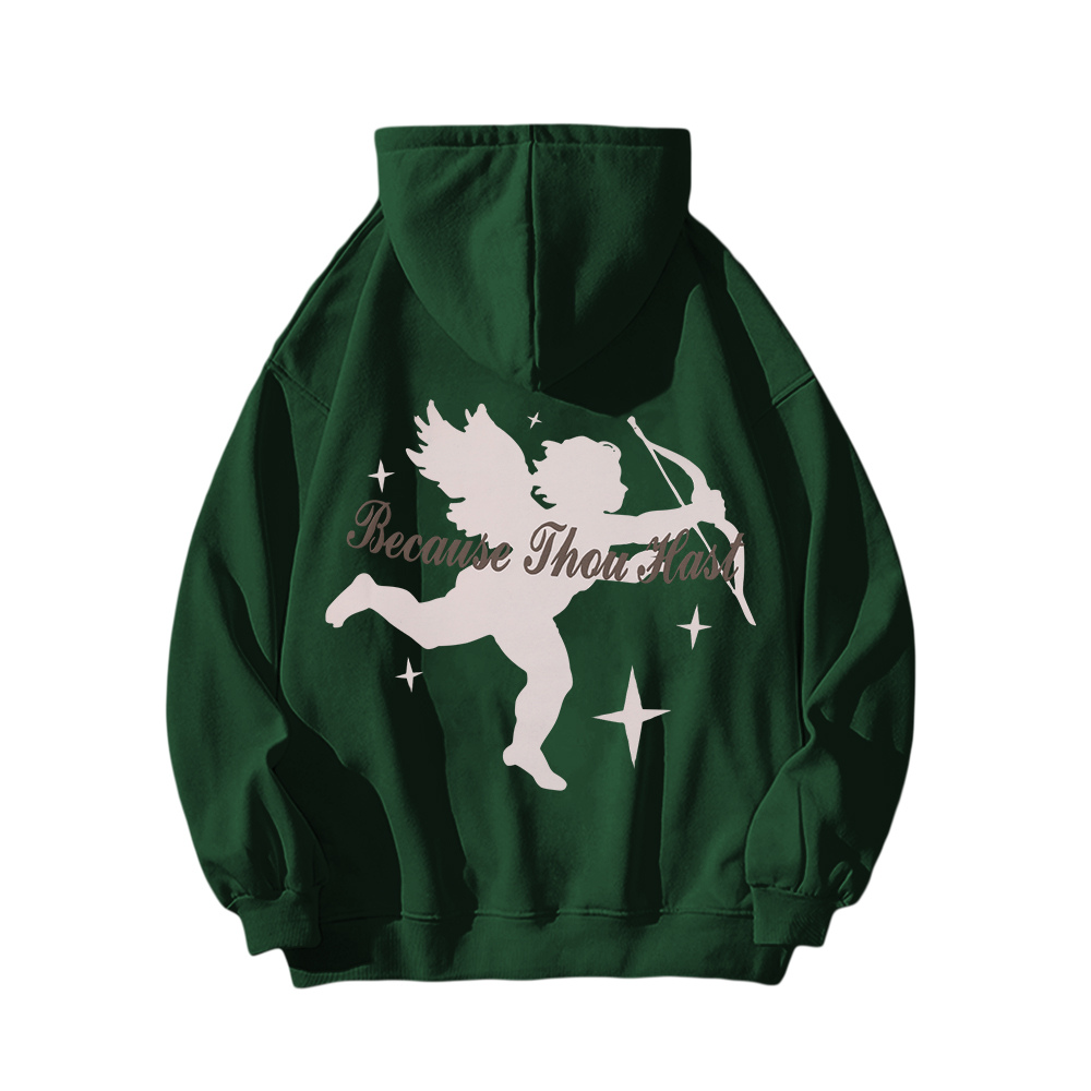 Classic Cupid Print Hoodie