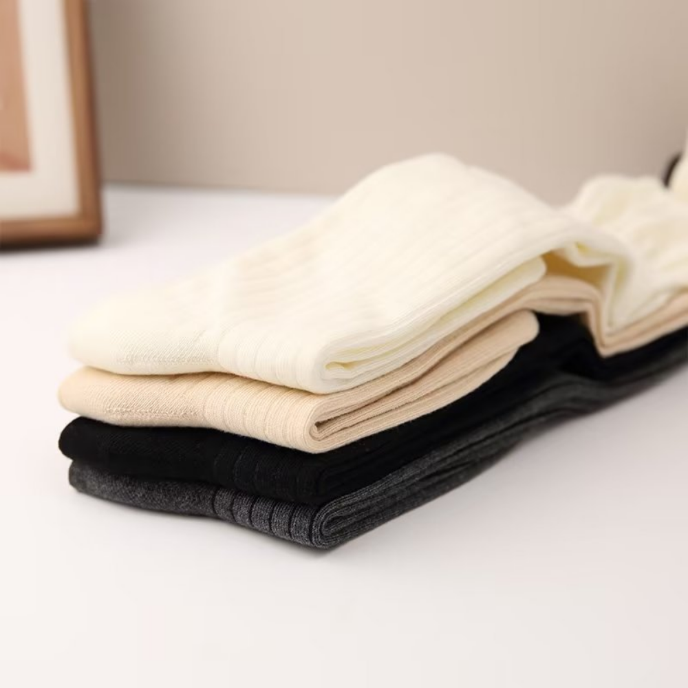 Women's Solid Color Warm Over-the-Knee Socks