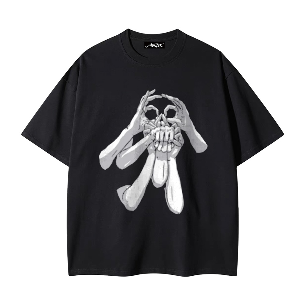 Scary Gesture Skull T-Shirt – AokLok (Kclot)