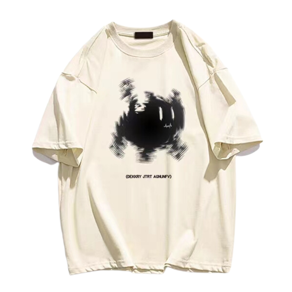 Grumpy Kitty Print T-shirt