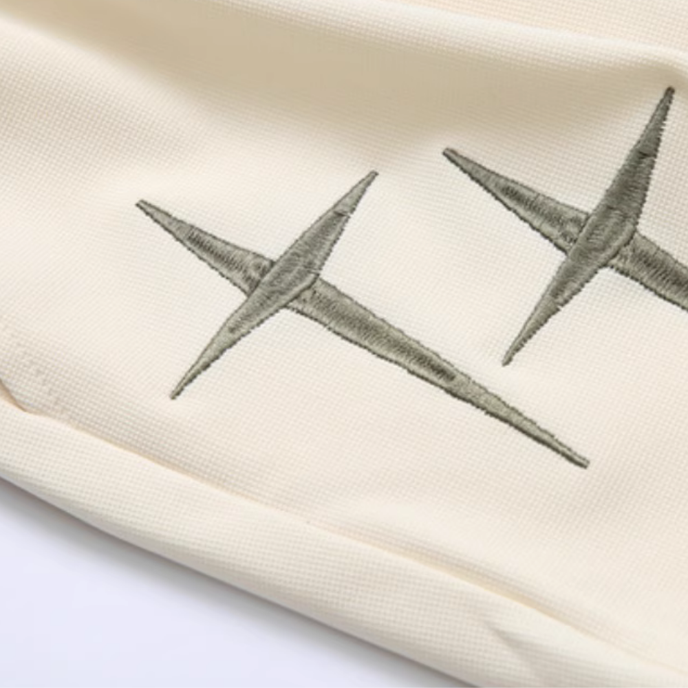 Casual Star Embroidery Drawstring Shorts