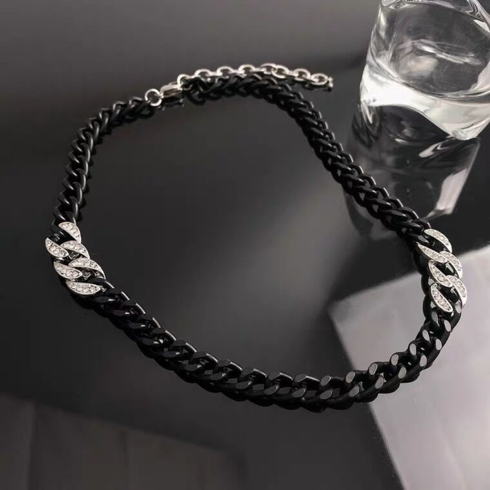 Classic Black Cuban Necklace