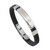 Classic Stainless Steel Silicone Bracelet