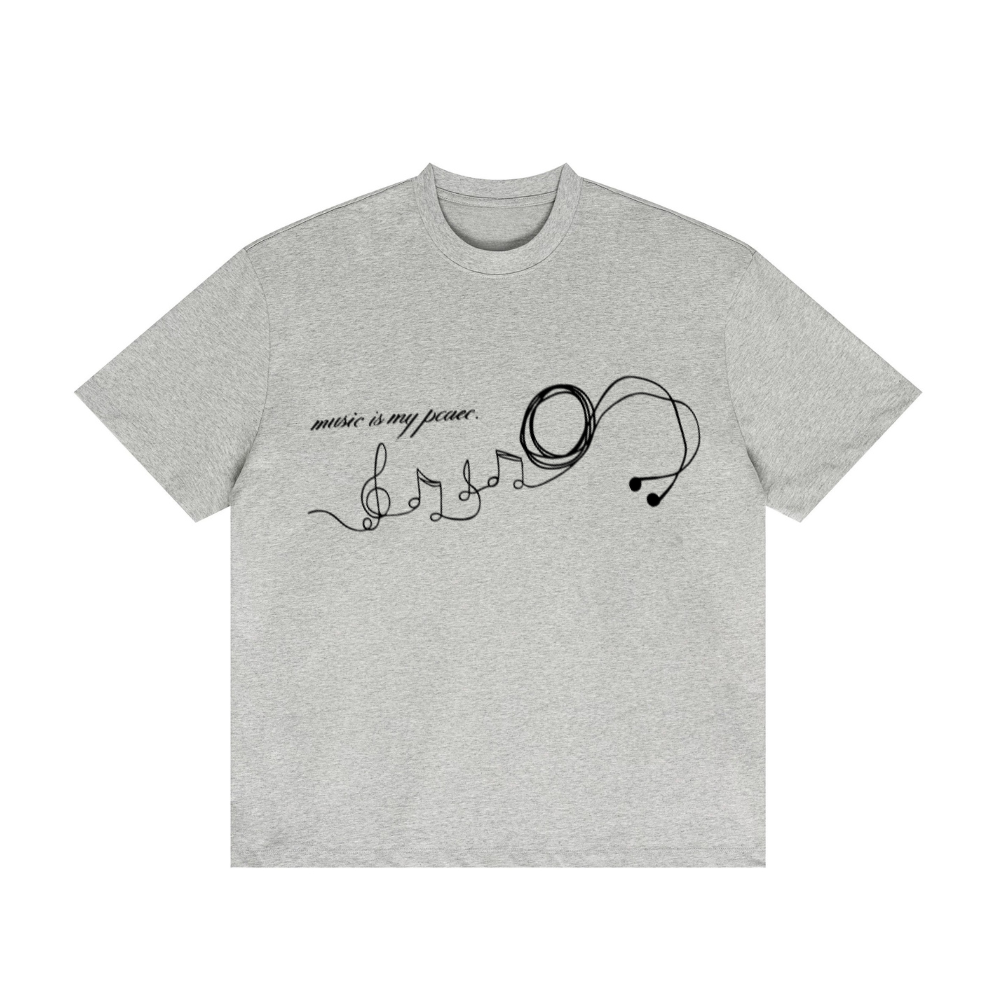 Unseen Echoes Where Sound Meets Stillness – “Music Is My Peace” Tee