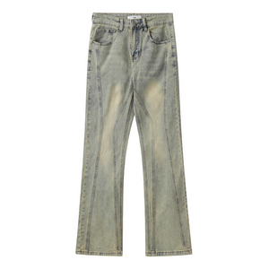 Vintage Distressed Wash Jeans