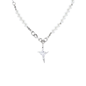 American Ball Bead Clavicle Star Necklace