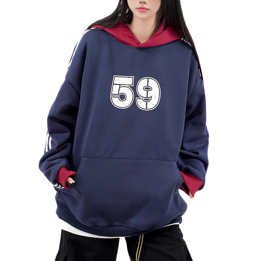 Classic Contrast Raglan Hoodie