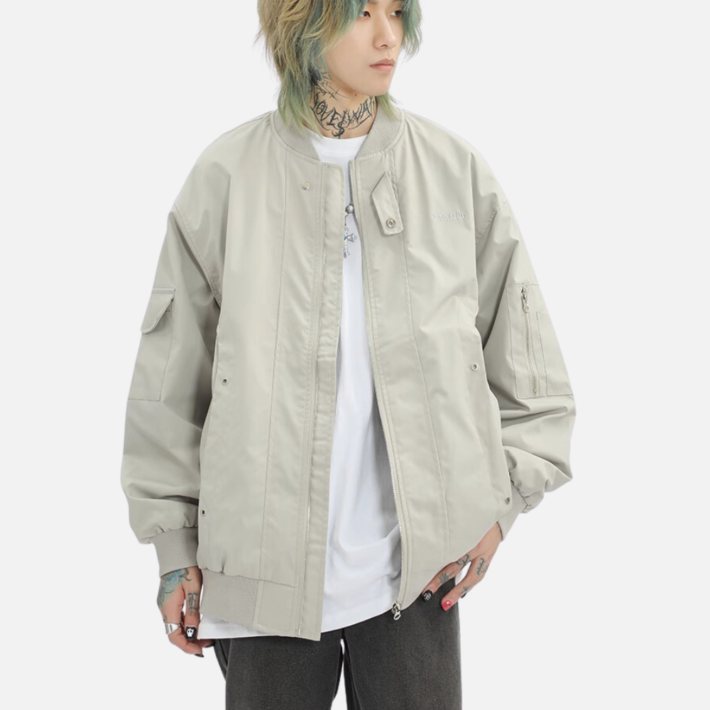 Vintage Multi Pocket Bomber Jacket