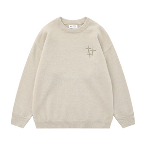 High Street Star Embroidery Sweater