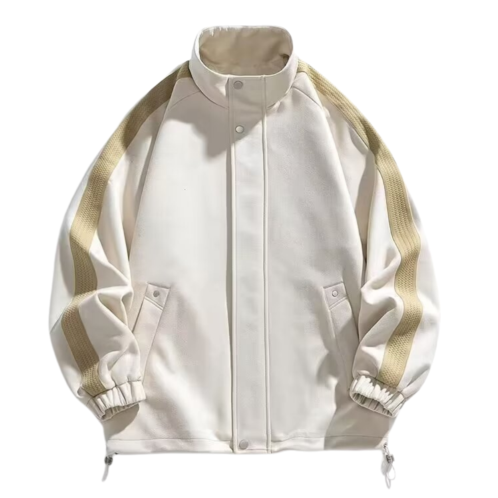 Japanese Stand Collar Suede Jacket