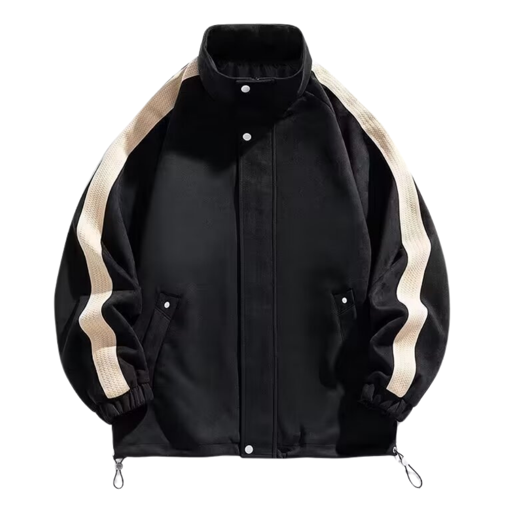 Japanese Stand Collar Suede Jacket