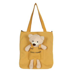 Cute Bear Doll Canvas Bag